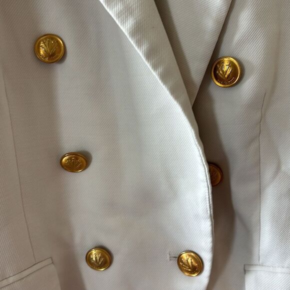 RAG & BONE Women's Natural Preston Double-breasted Wool-blend Crepe Blazer sz 10 - Picture 4 of 11